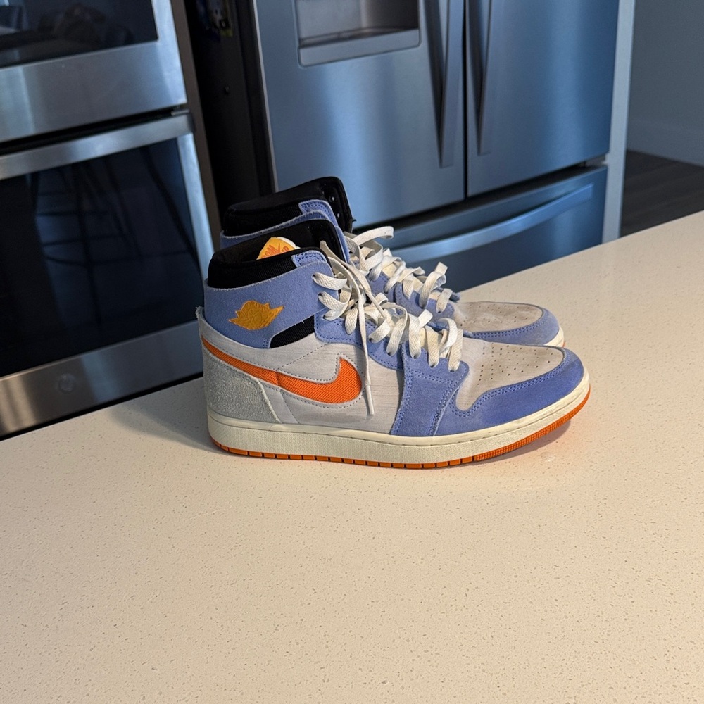 Nike Jordan’s rare Blue and Orange High-Top Sneakers like new